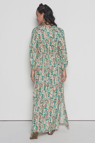 Zesty Boho Maxi Dress, Lime Green, image 6